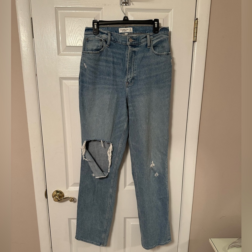 Curve love 90s straight ripped Jean